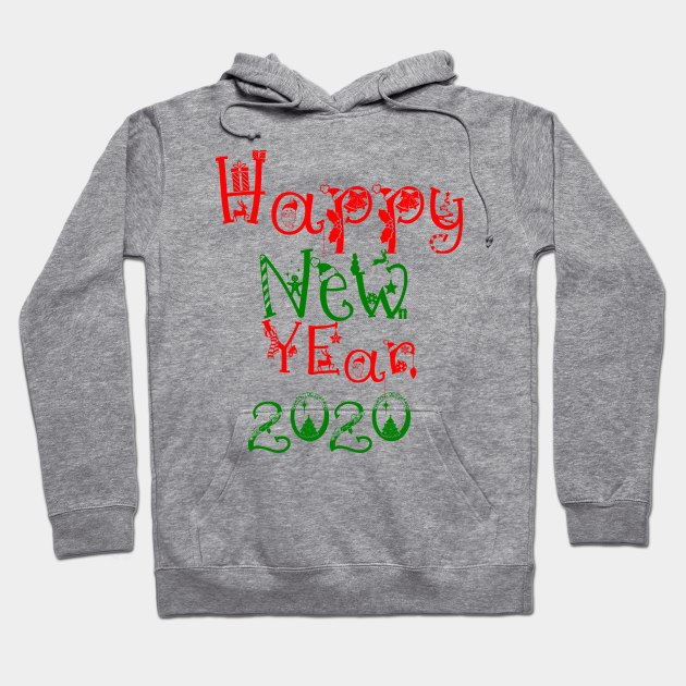 Happy New Year 2020 Hoodie by maro_00